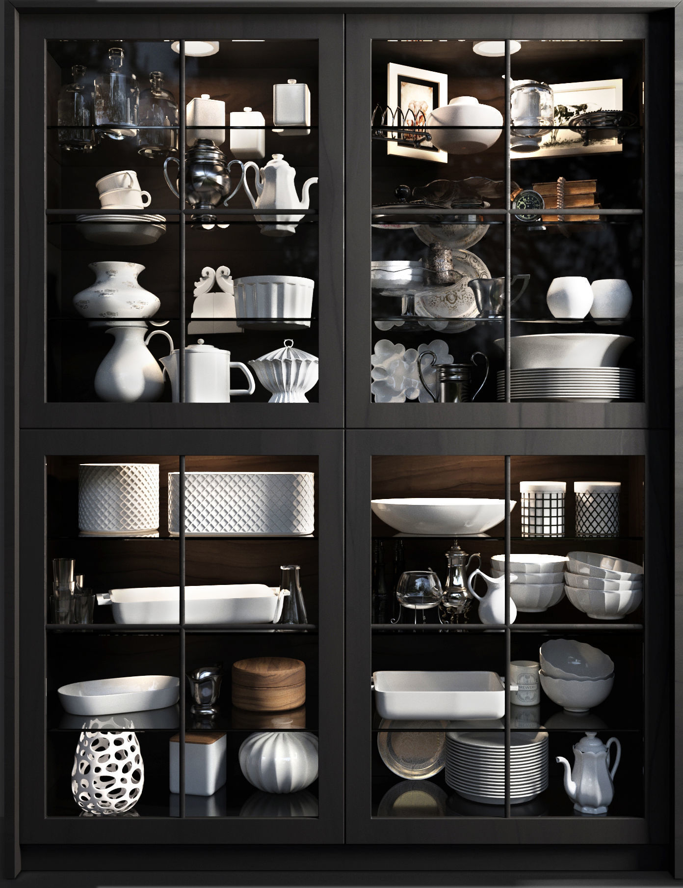 Cupboard with small change for the kitchen 3D model_2