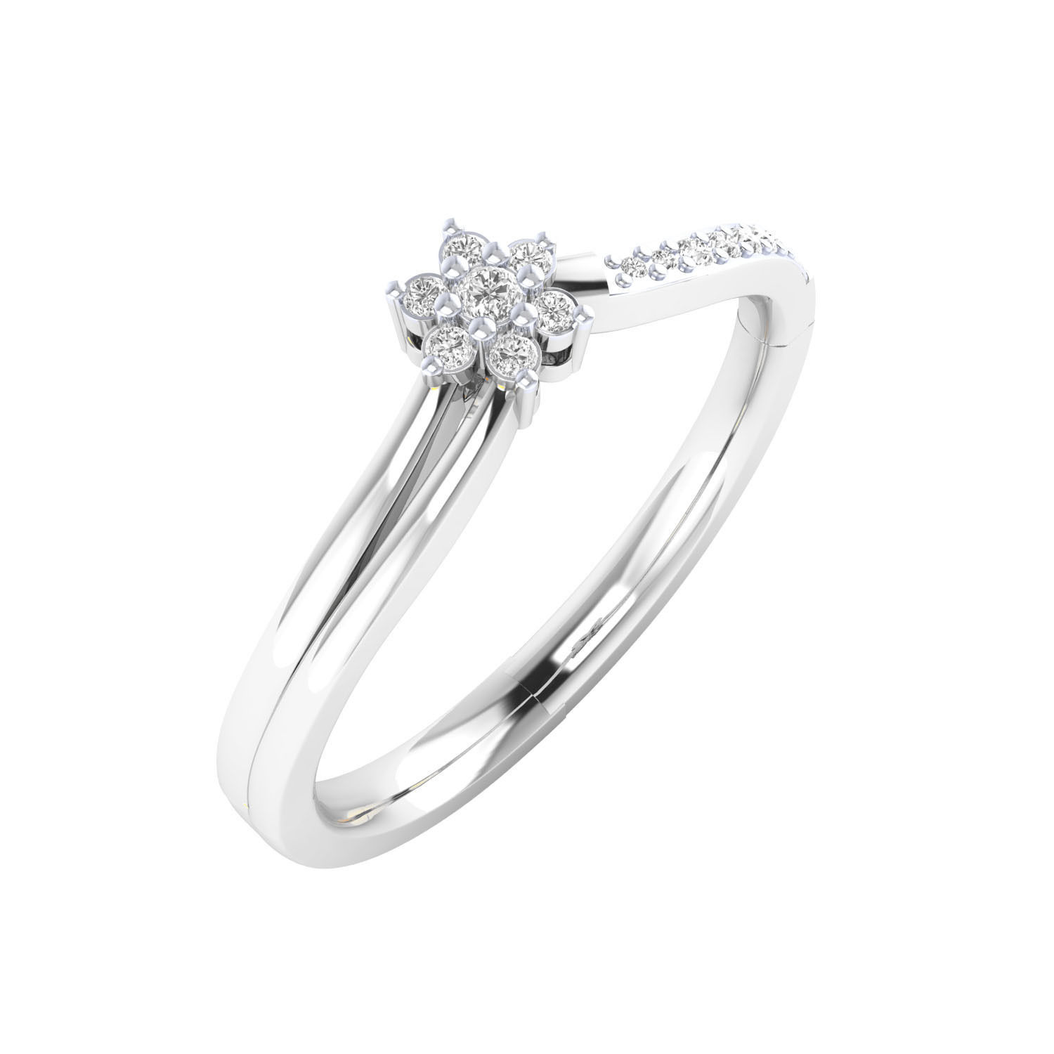 Women ring 3dm render 3D print model 3D print model_7