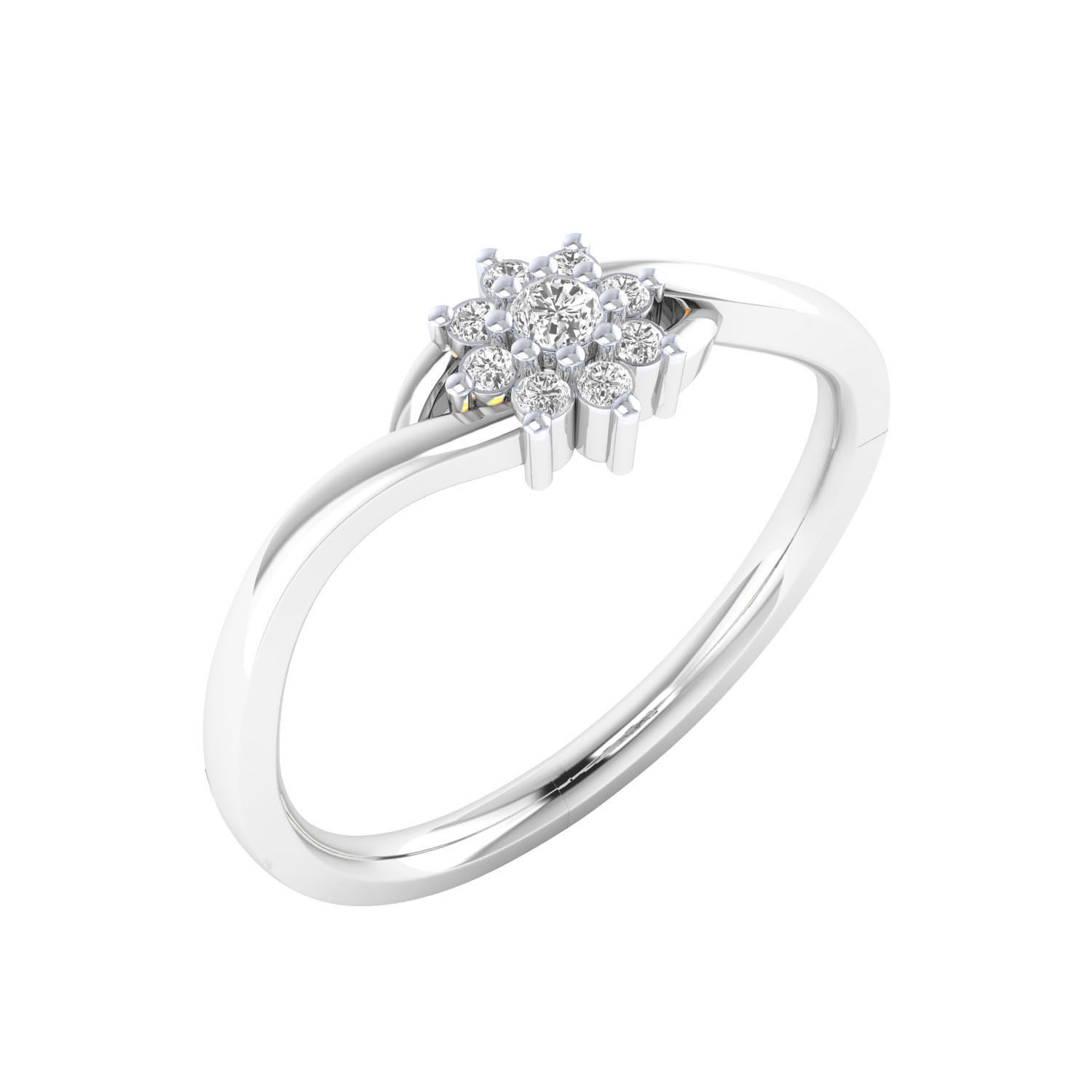 Women ring 3dm render 3D print model 3D print model_7