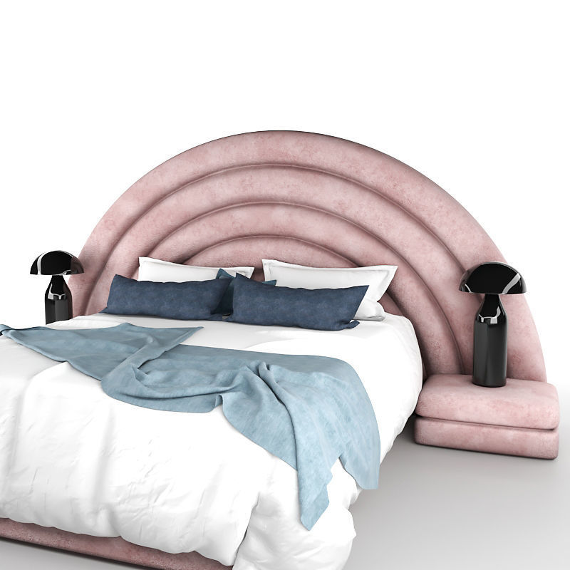 Boca Do Lobo king-size bed 3D model_2