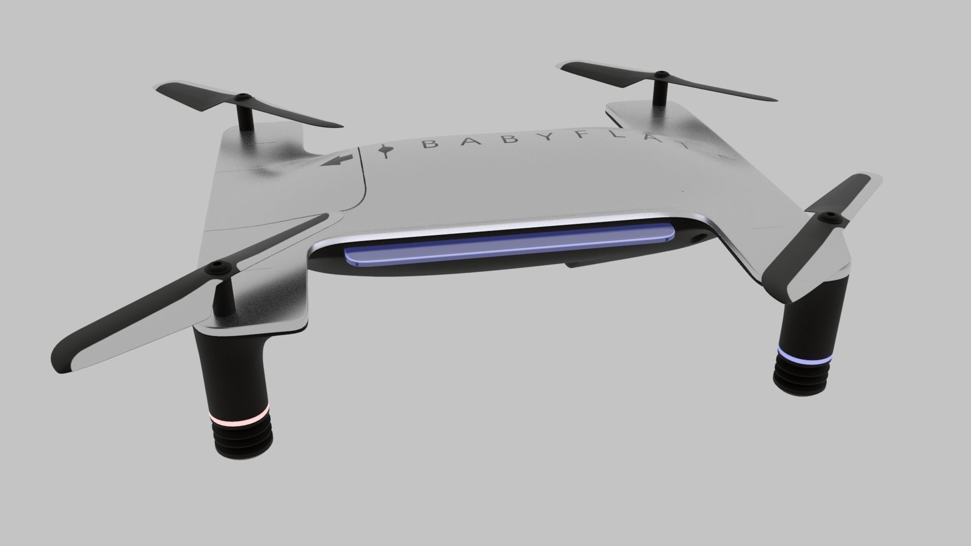 Drone taiwanese prototype Low-poly 3D model_11