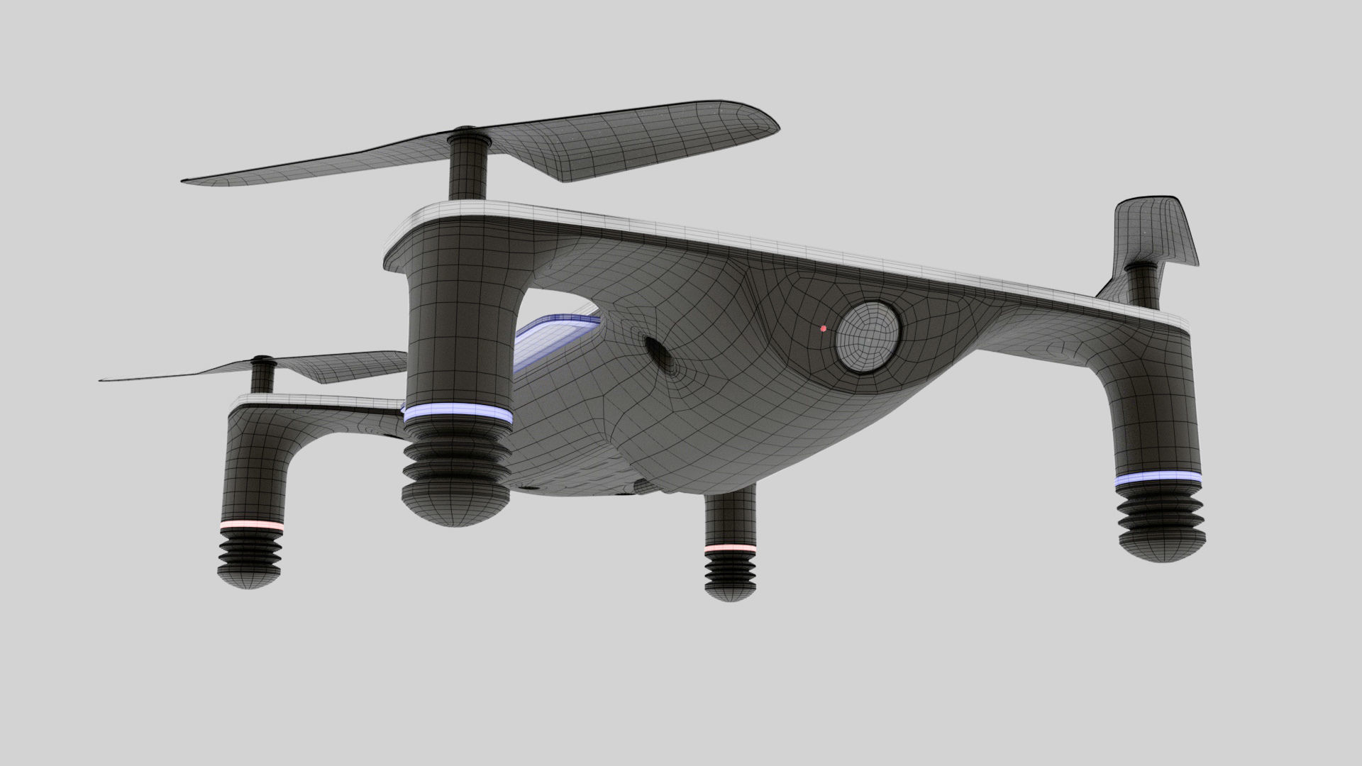 Drone taiwanese prototype Low-poly 3D model_20