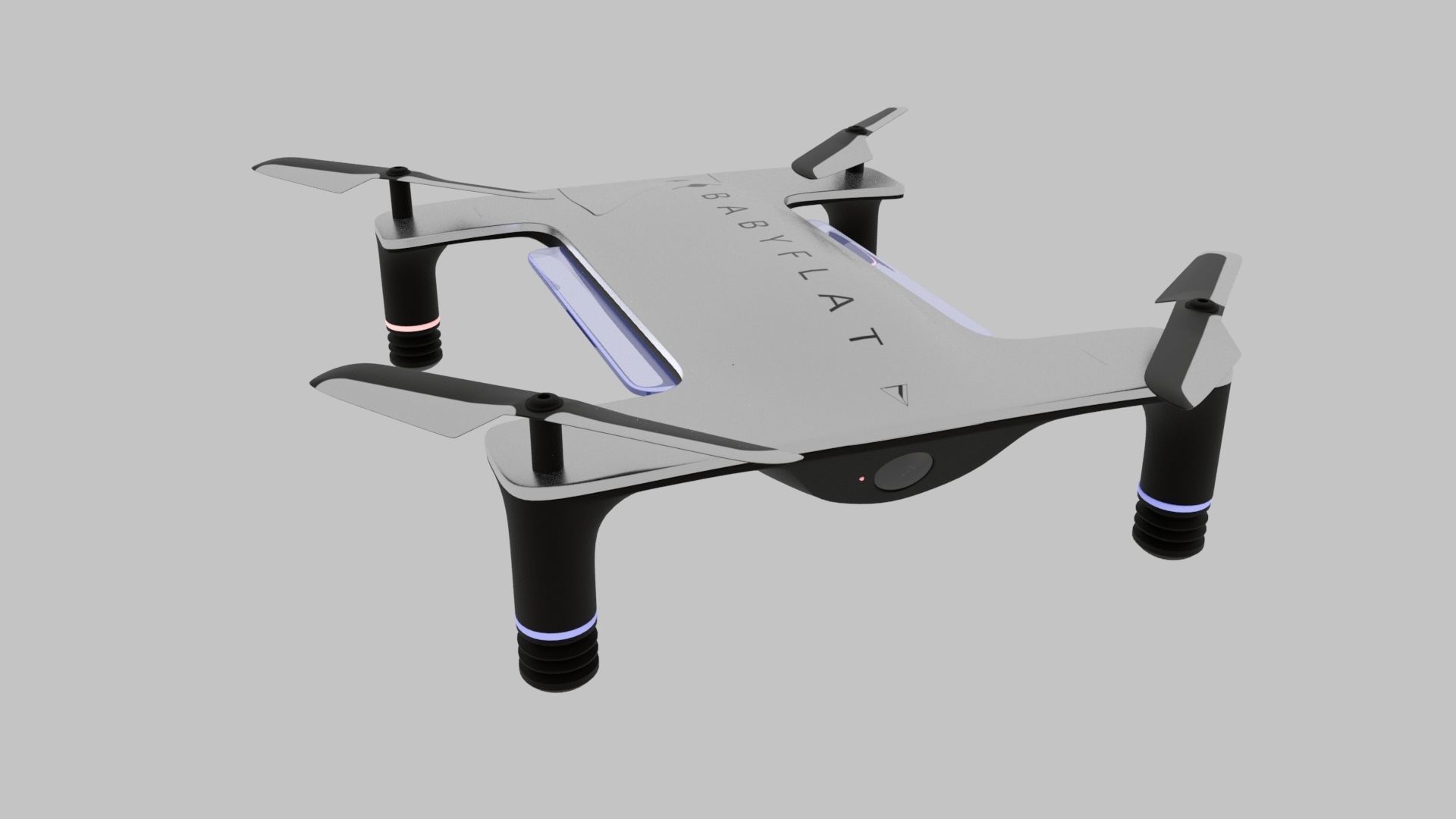 Drone taiwanese prototype Low-poly 3D model_1