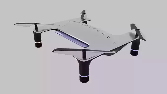 Drone taiwanese prototype Low-poly 3D model