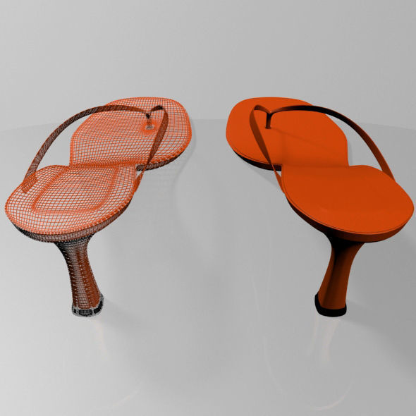 Thong Spool-Heel Sandals 01 3D model_16
