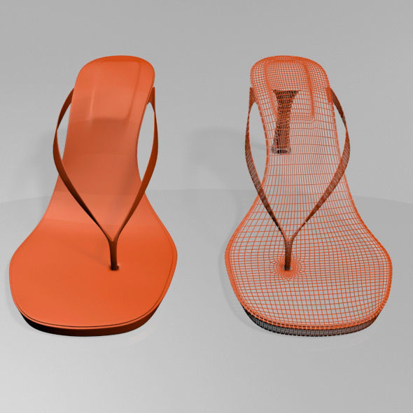 Thong Spool-Heel Sandals 01 3D model_21