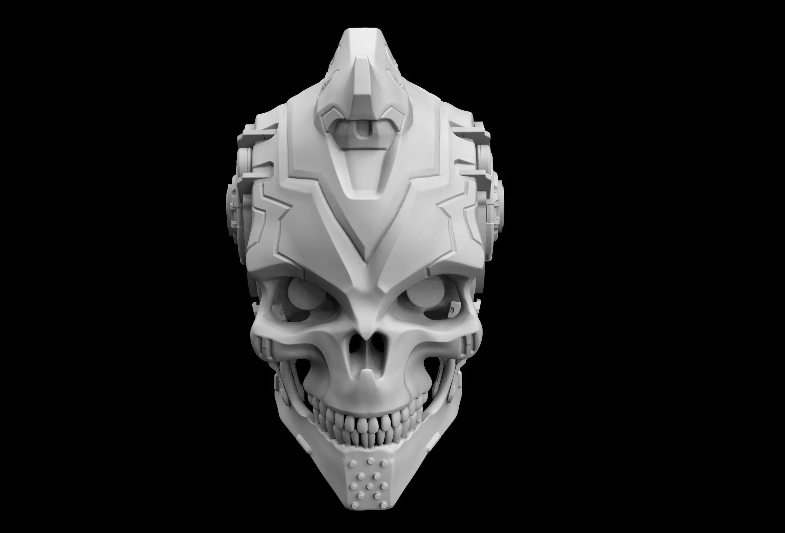 Techno Skull 3D print model