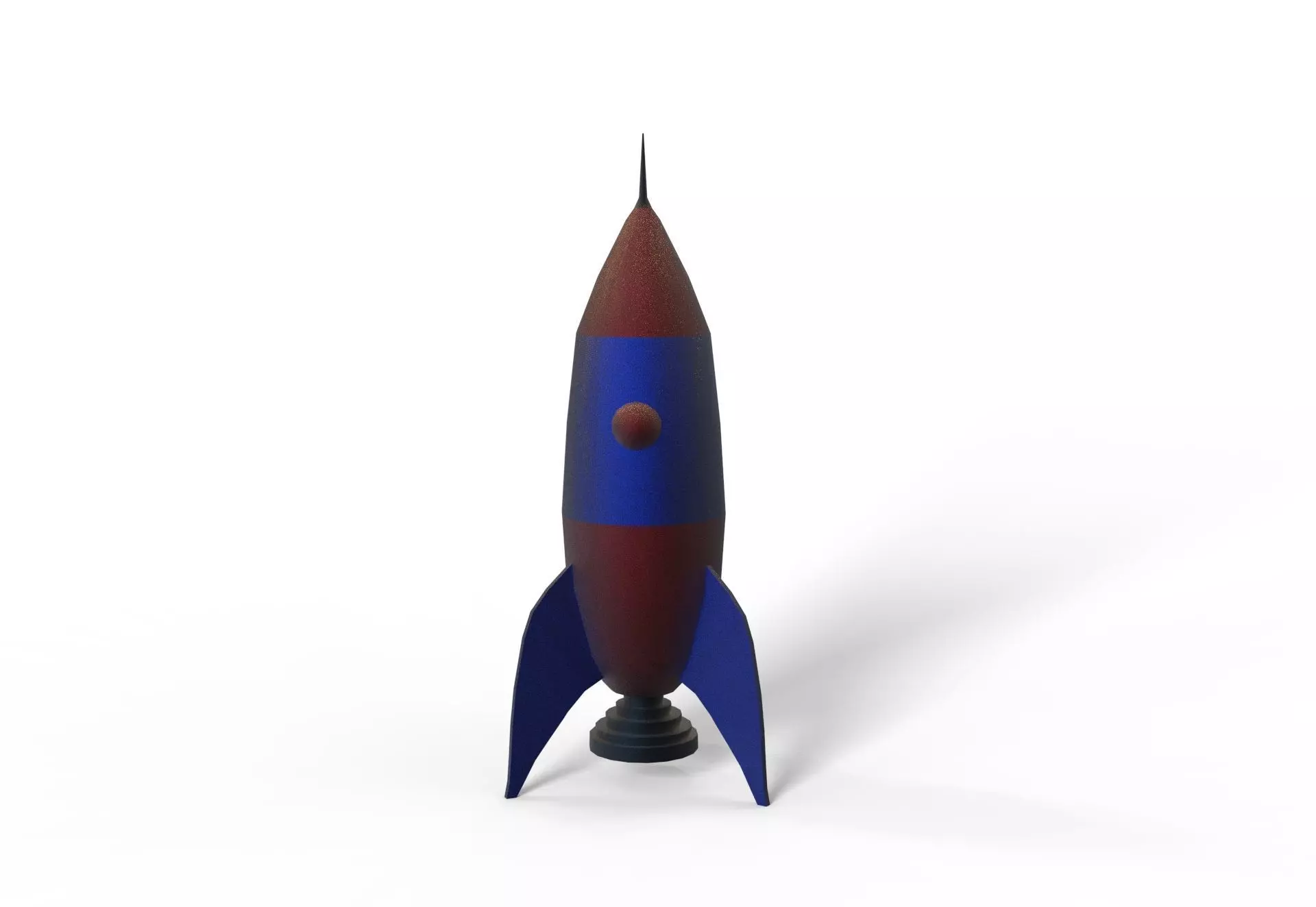 Low poly spaceship rocket Free low-poly 3D model