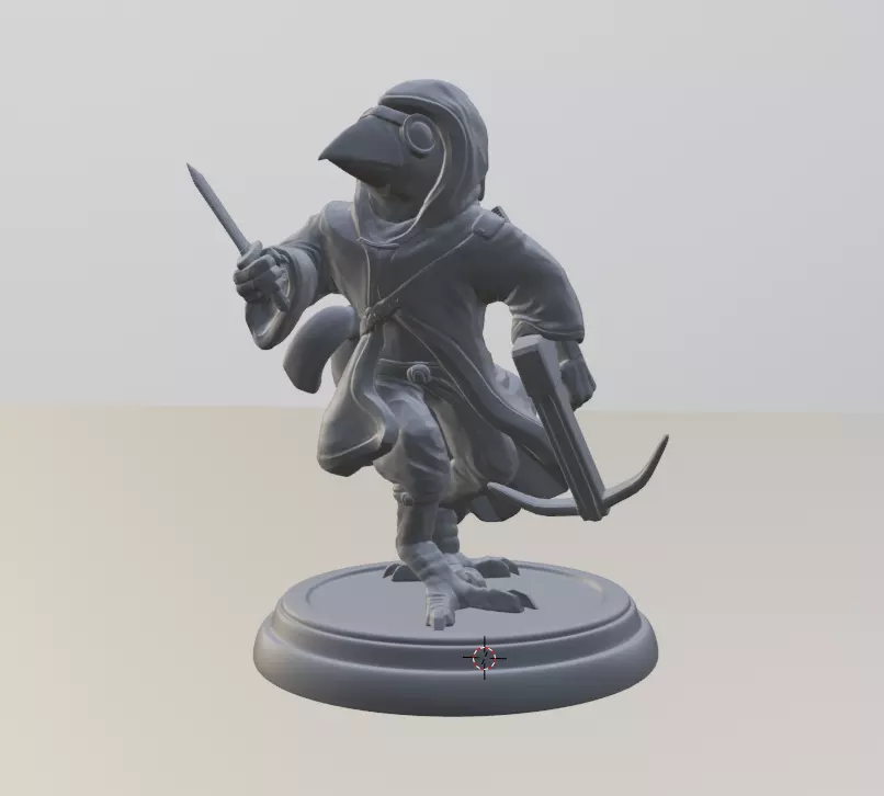 Hooded Bird 3D print model