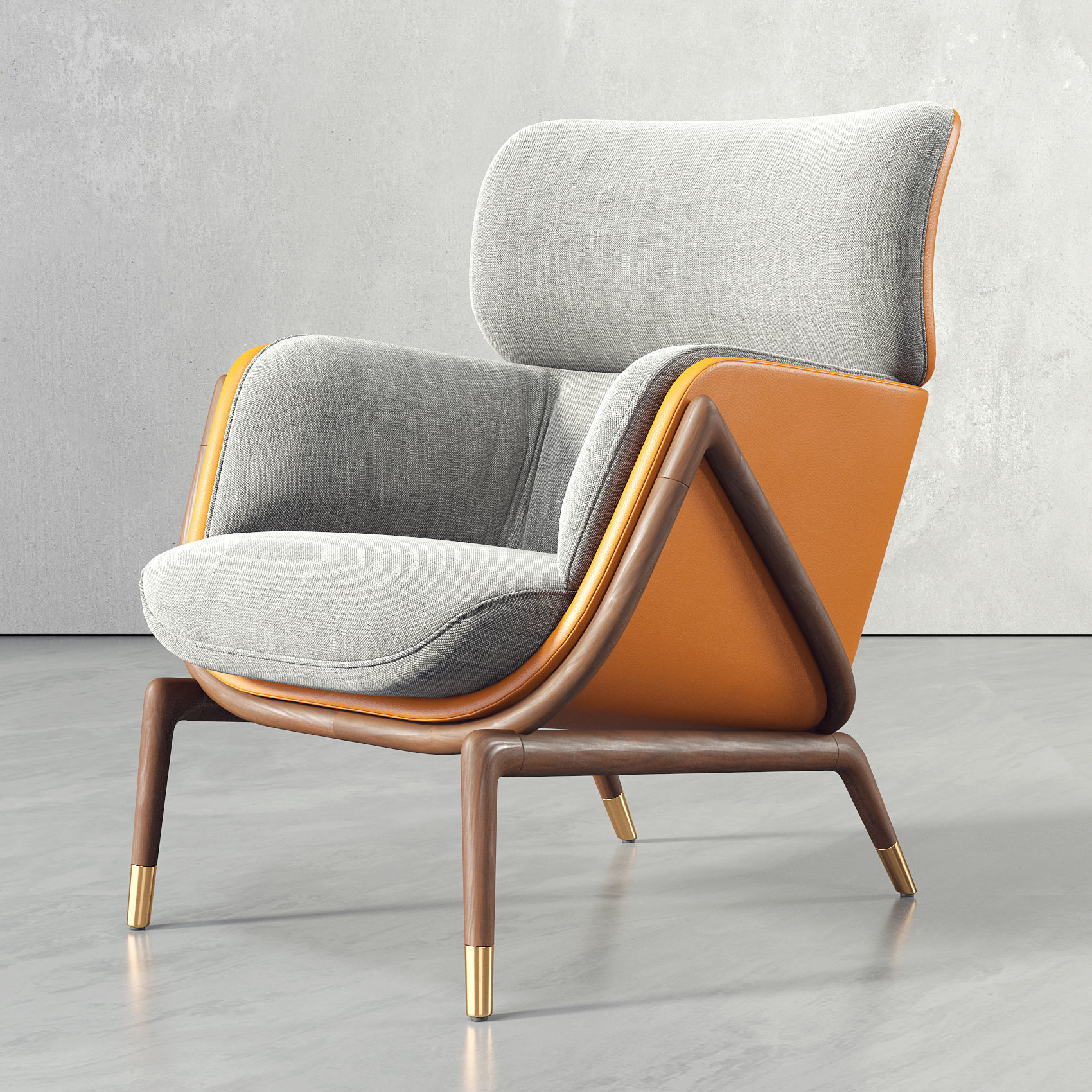 Lounge Chair 078 3D model_3