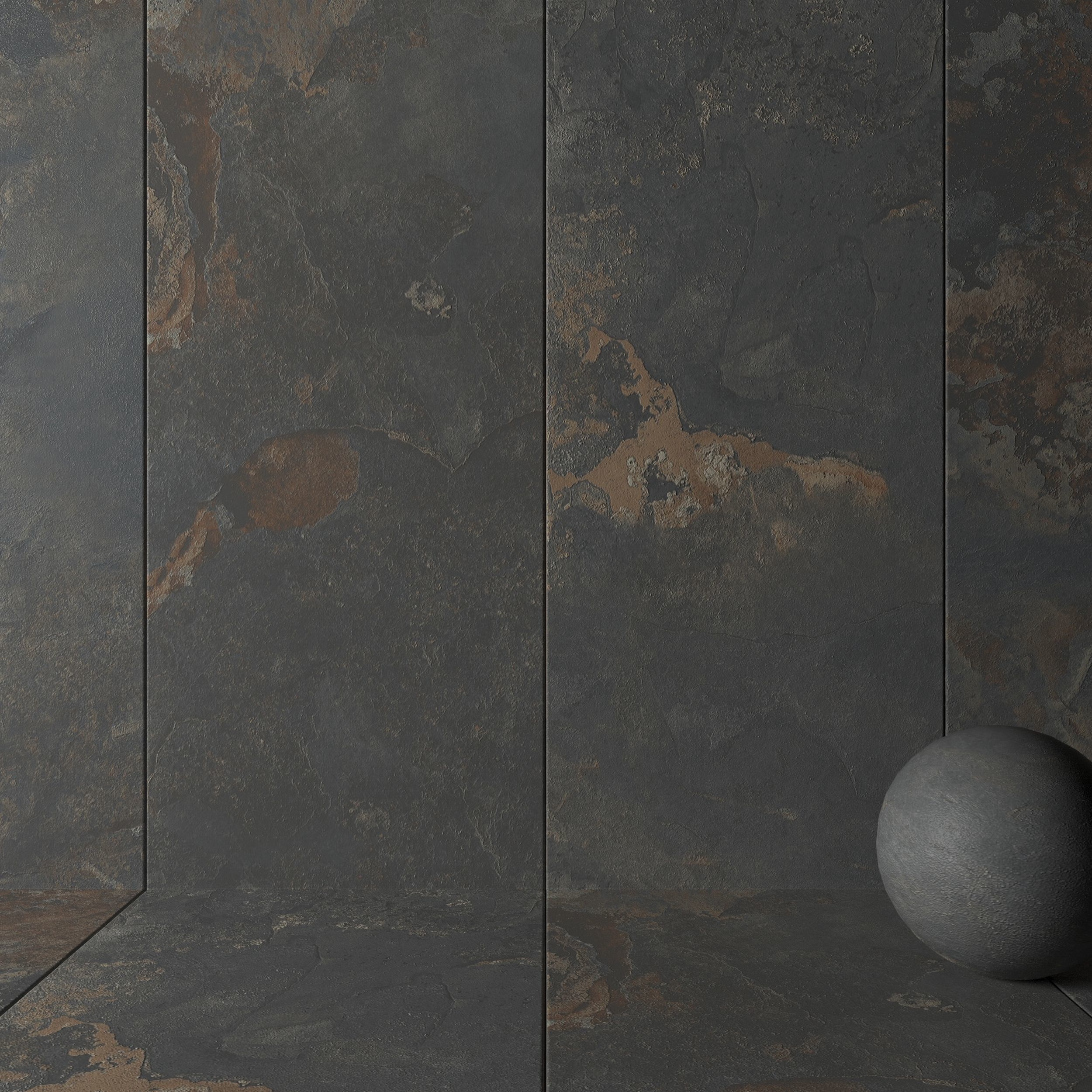 Stone Wall Tiles Kayah Rust 120x270 Set 2 Texture_1