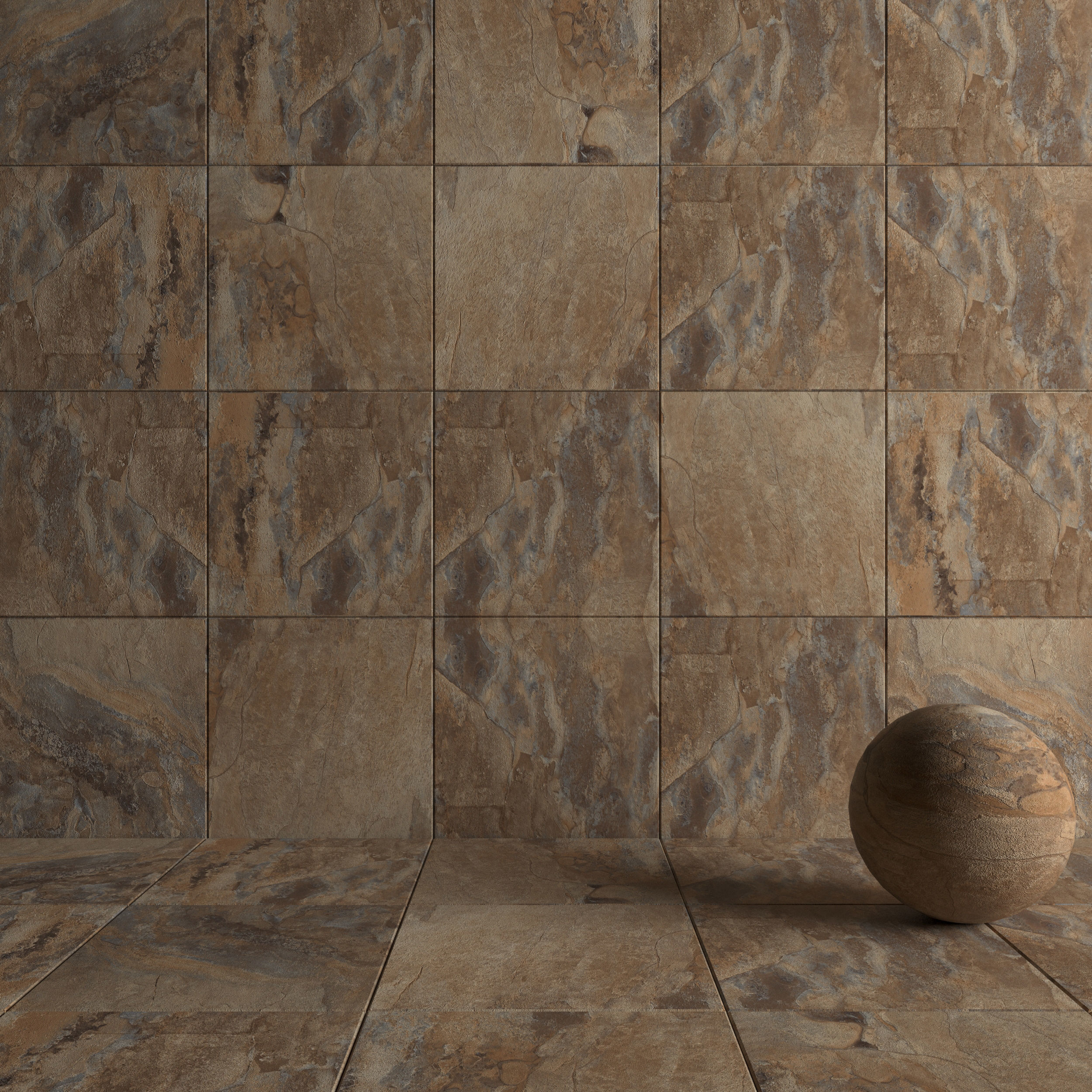 Stone Wall Tiles Key Stone Brown 80x80 Texture_3
