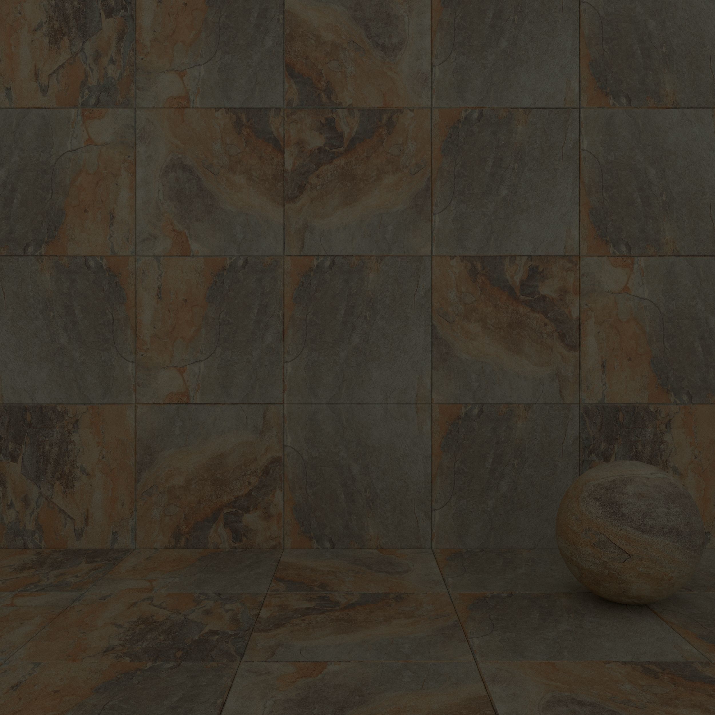 Stone Wall Tiles Key Stone Green 80x80 Texture_5