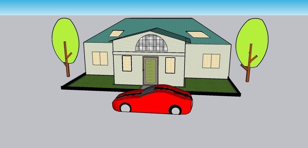 Shed Home  Low-poly 3D model_1