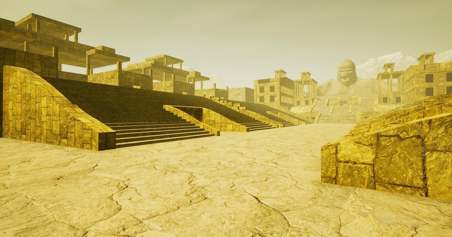 CW The Flash Gorilla City 3D Model Low-poly 3D model_2