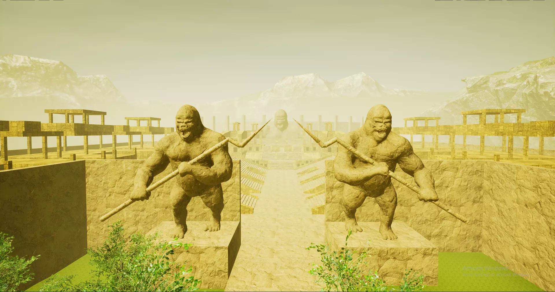 CW The Flash Gorilla City 3D Model Low-poly 3D model_0