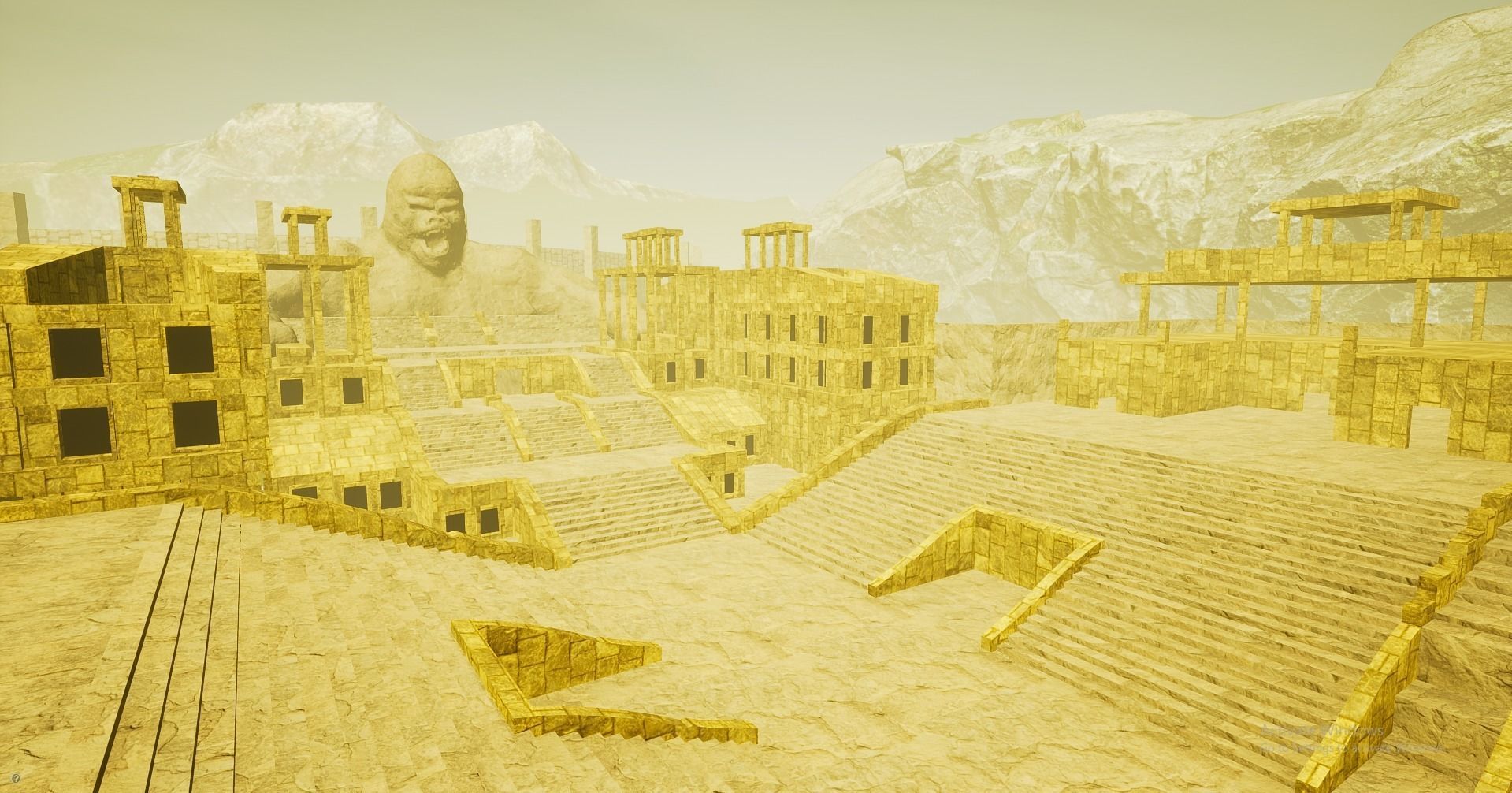 CW The Flash Gorilla City 3D Model Low-poly 3D model_4