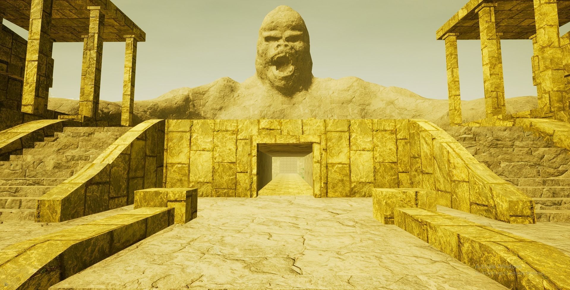 CW The Flash Gorilla City 3D Model Low-poly 3D model_8