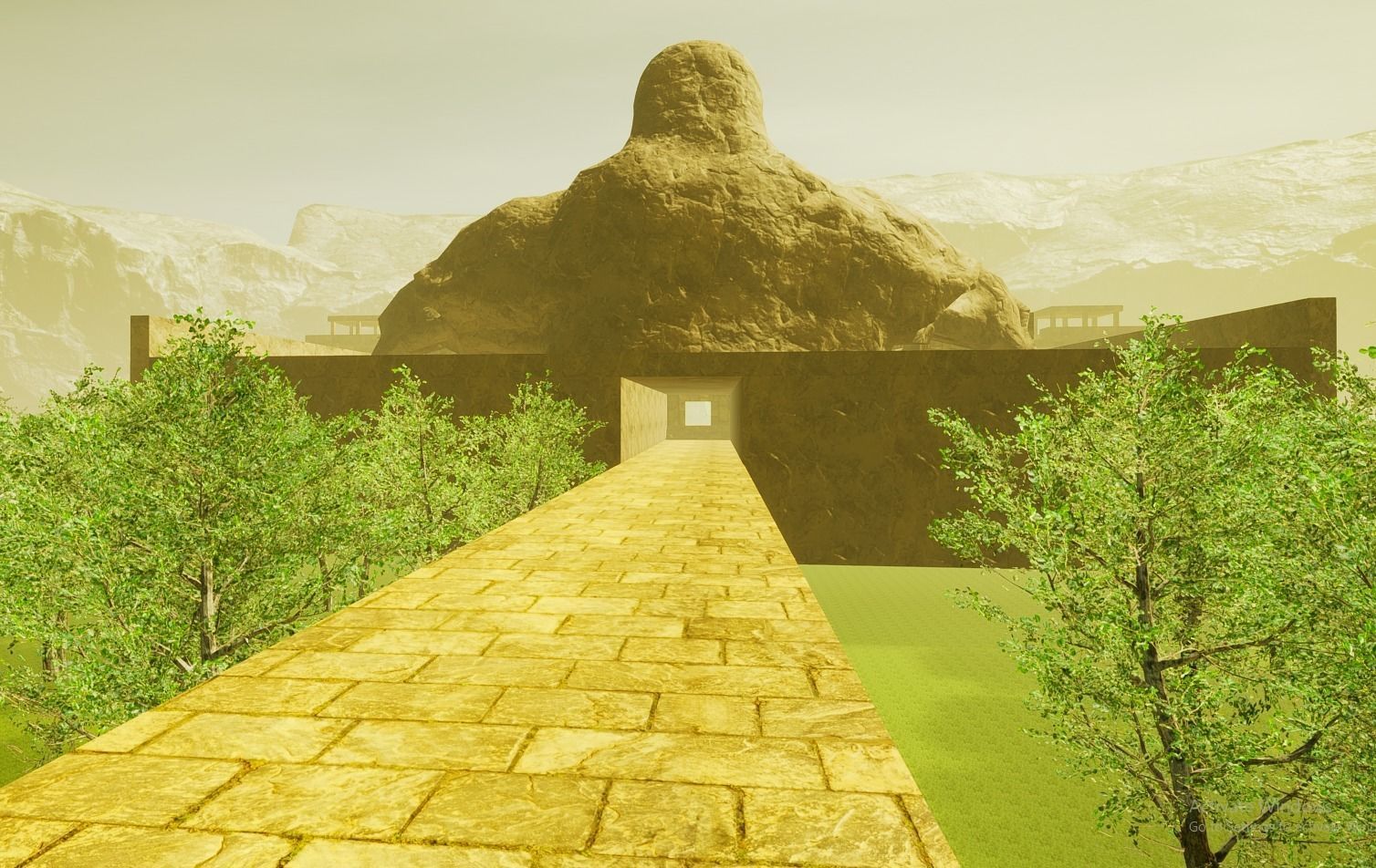 CW The Flash Gorilla City 3D Model Low-poly 3D model_11