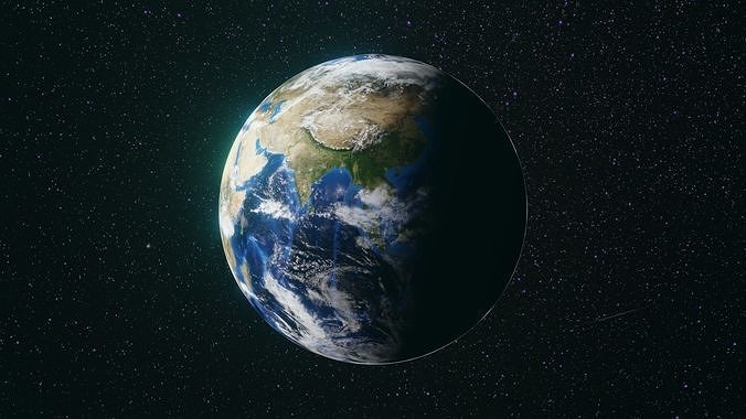 Planet earth 4k 3d model for any use 3D model
