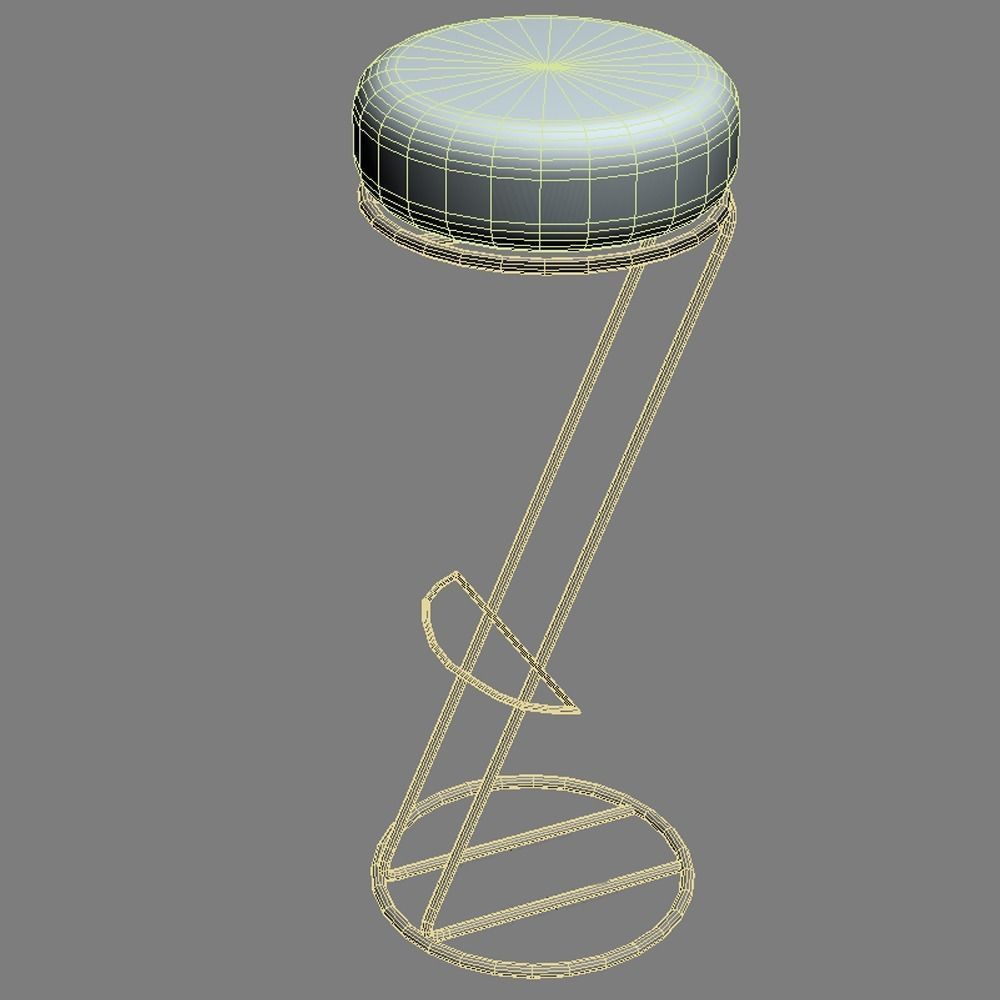 Bar stool 2 3D model_6