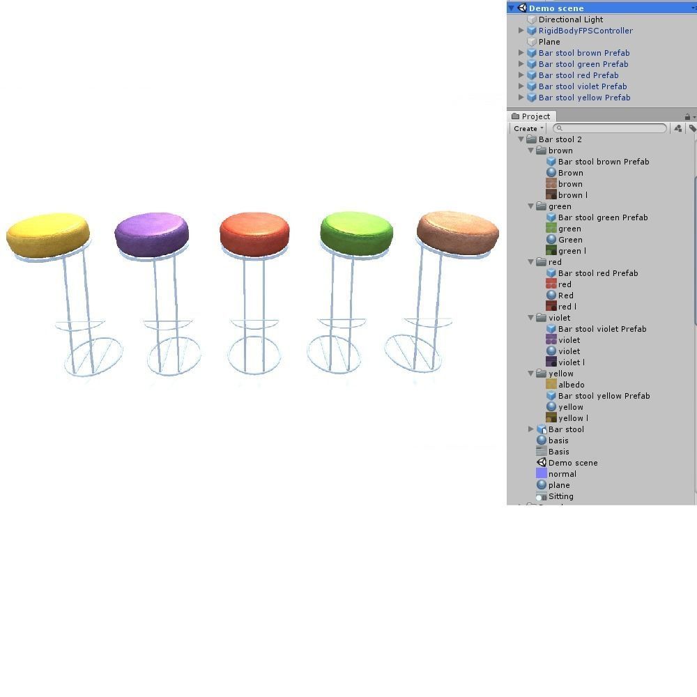 Bar stool 2 3D model_7