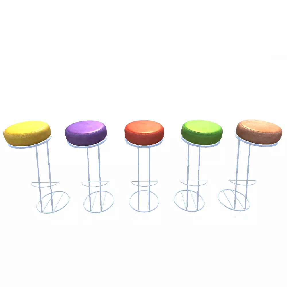 Bar stool 2 3D model_0