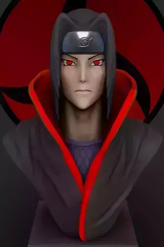 Itachi bust - fan made 3D print model