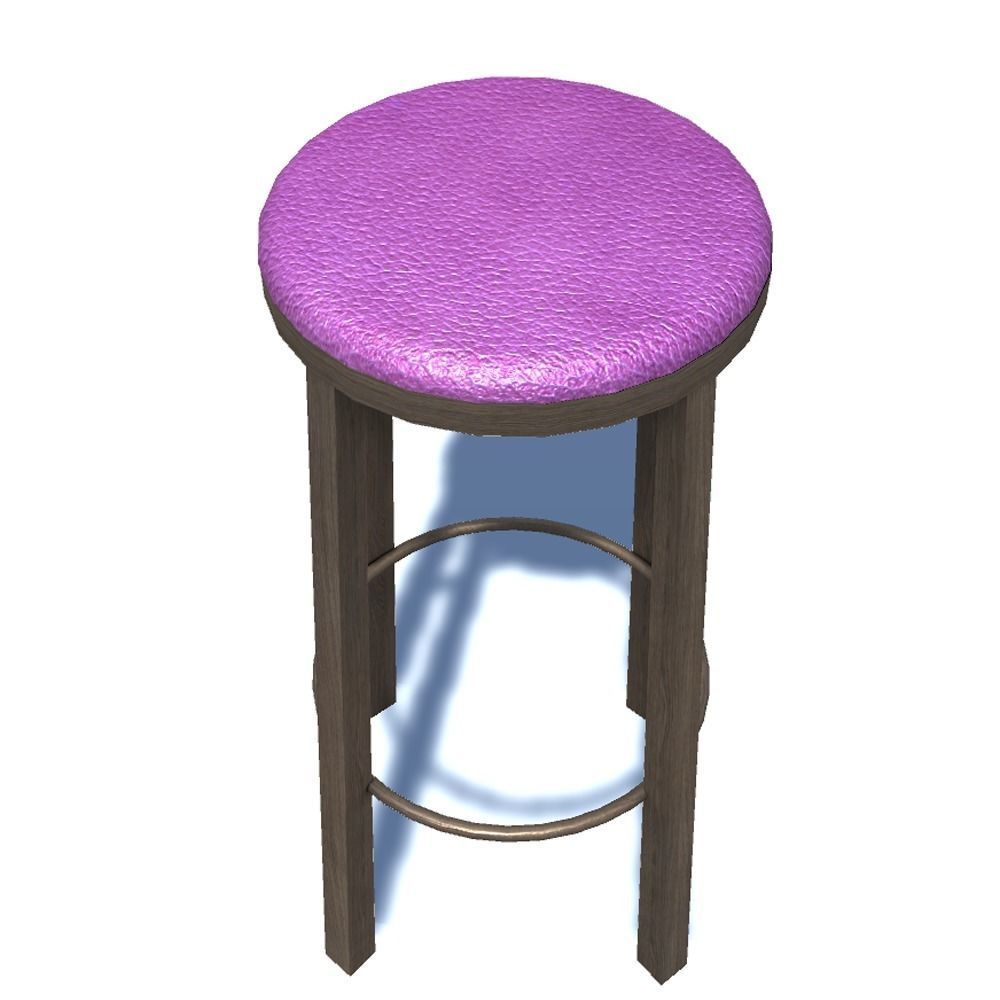 Bar stool 3 3D model_1