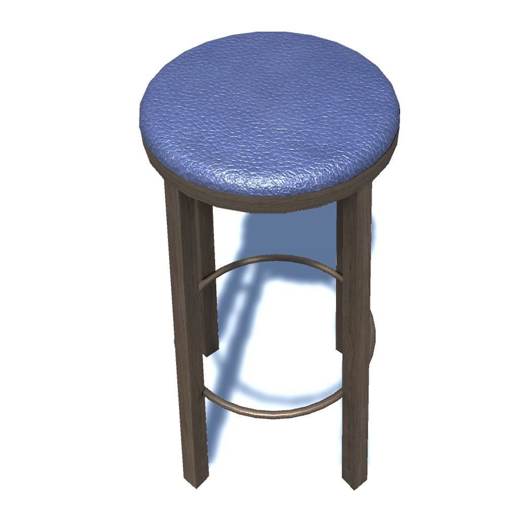 Bar stool 3 3D model_2
