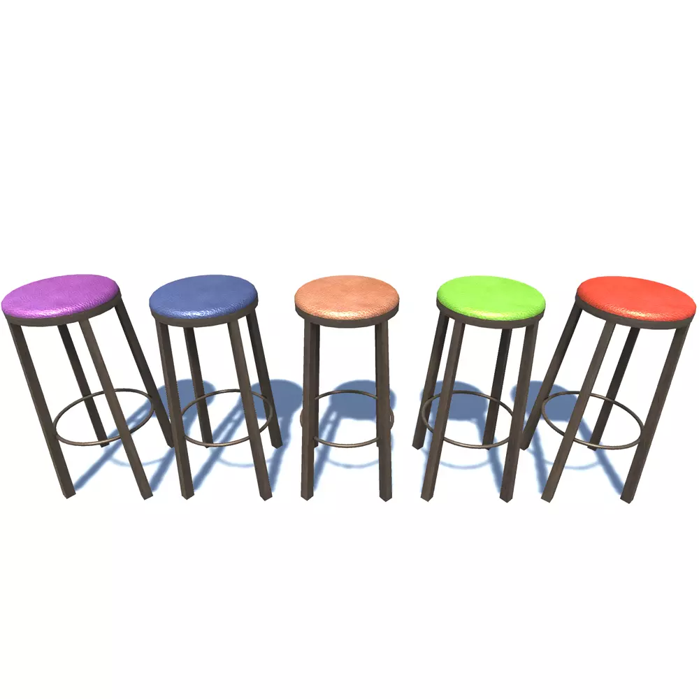Bar stool 3 3D model_0