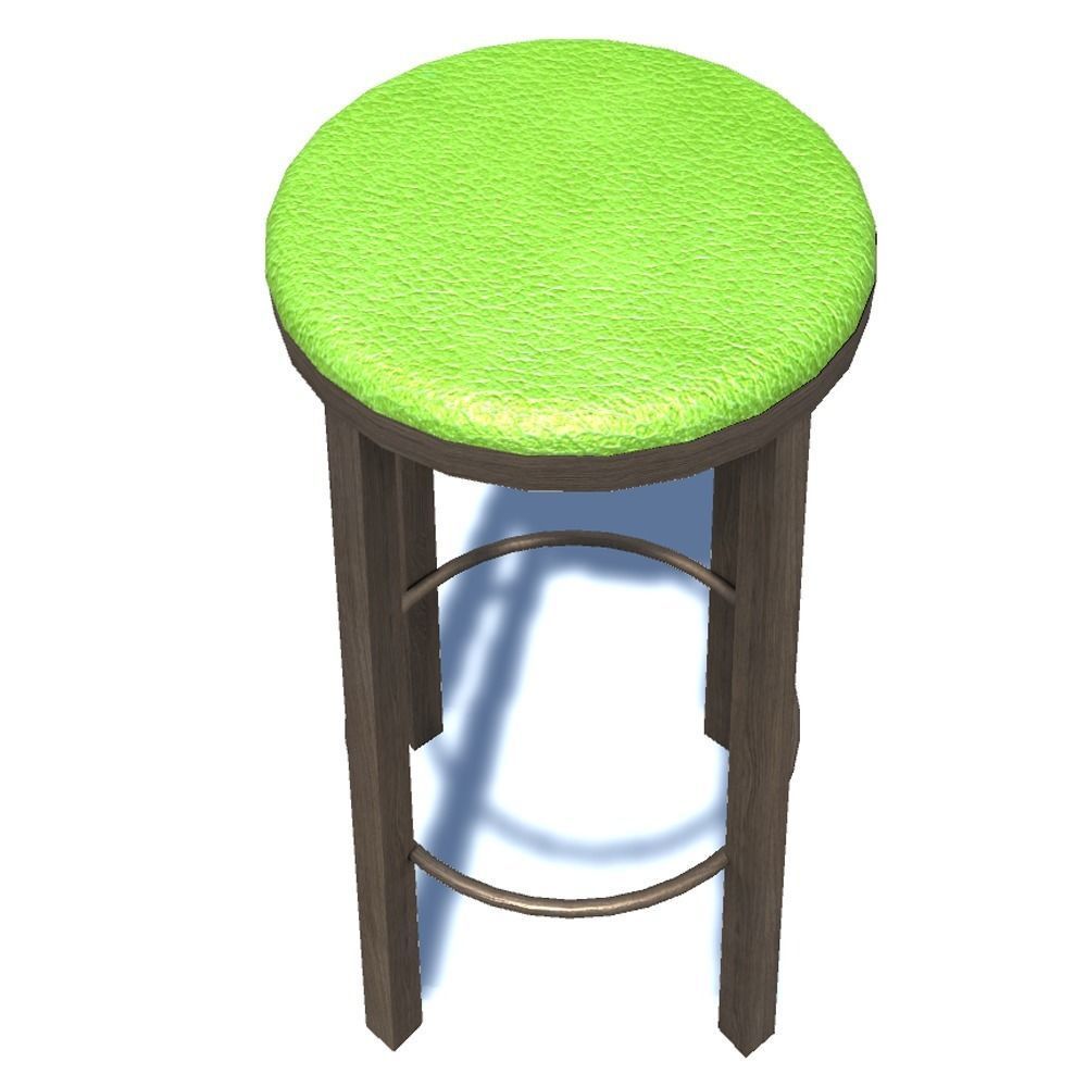 Bar stool 3 3D model_4