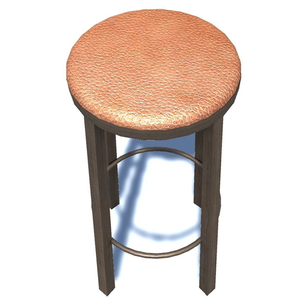 Bar stool 3 3D model_3