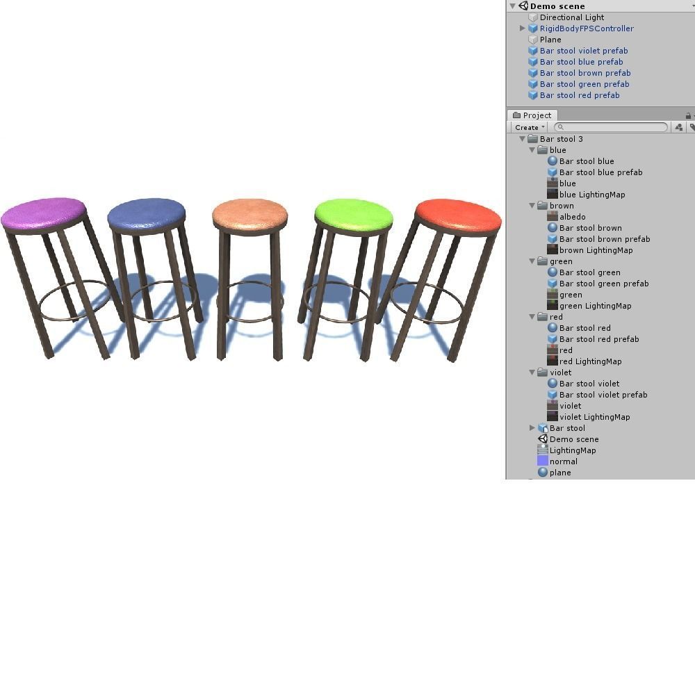 Bar stool 3 3D model_7