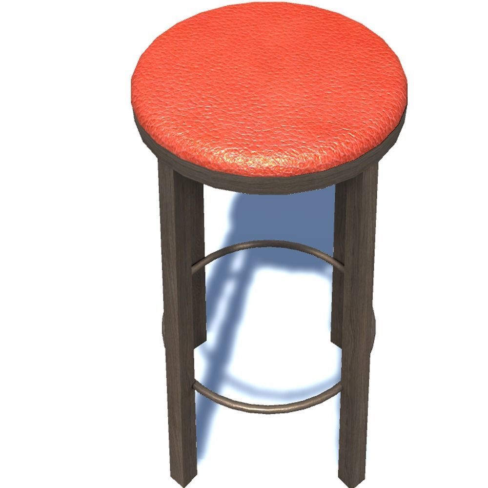 Bar stool 3 3D model_5
