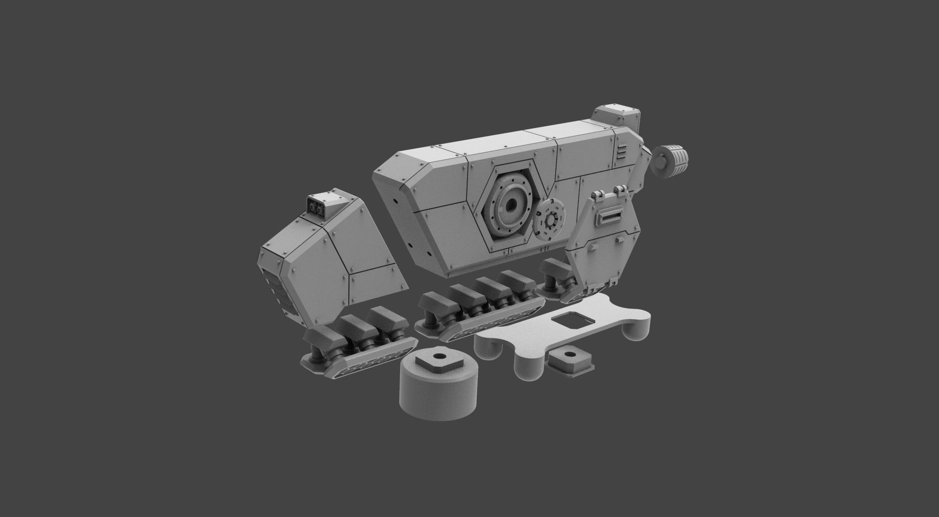 Armored Might HMMV Complete Kit 3D print model_5