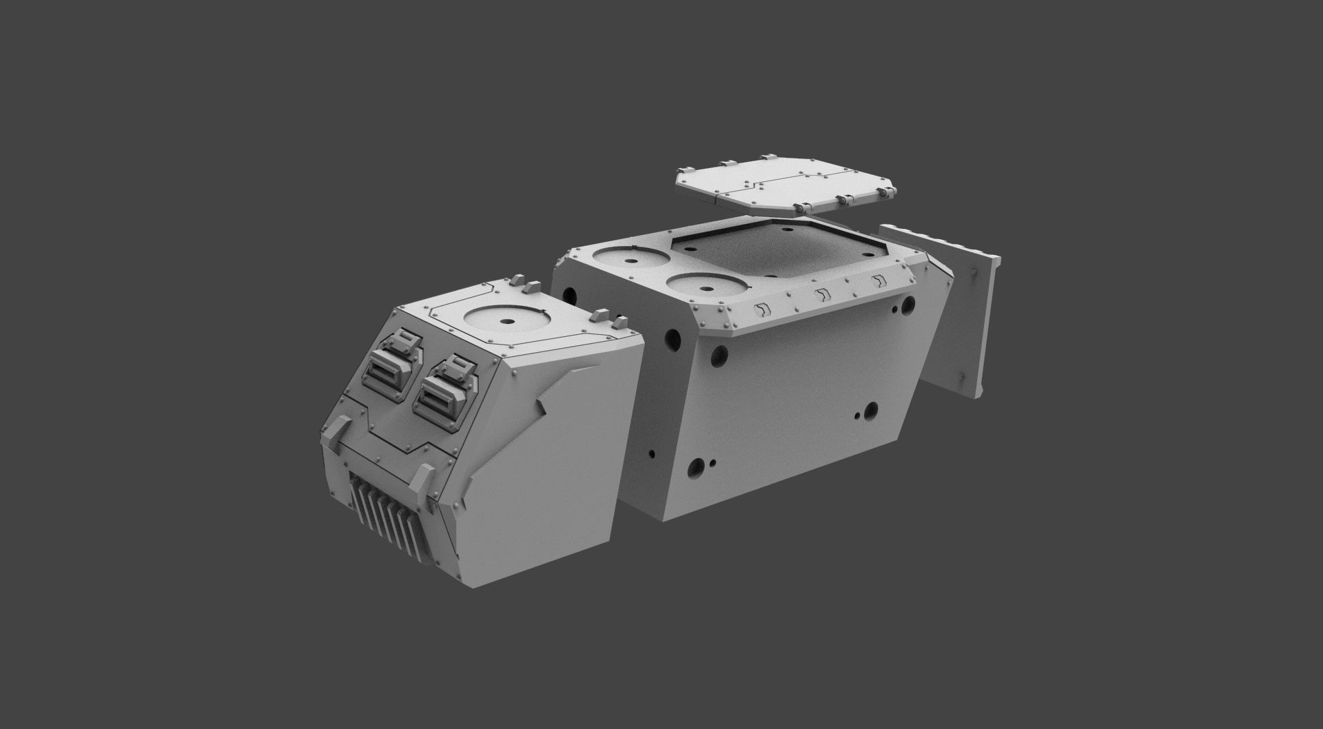 Armored Might HMMV Complete Kit 3D print model_4