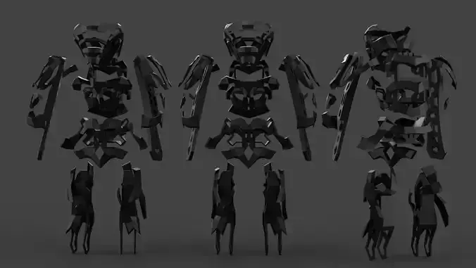 Blockout robot suit scifi  3D model