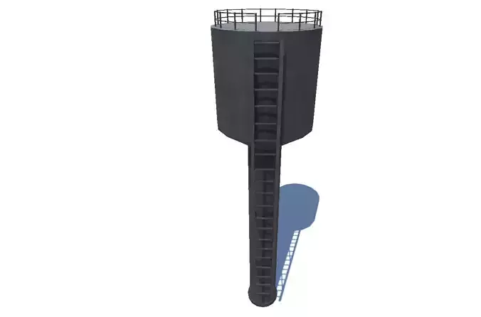 Water Tower 2 3D model
