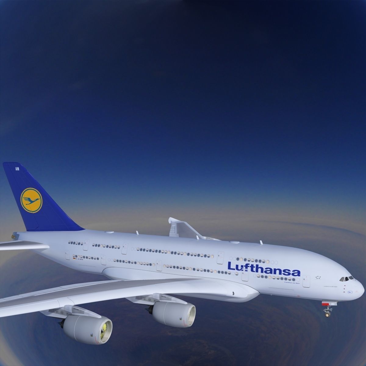 A380 Lufthansa 3D model_7
