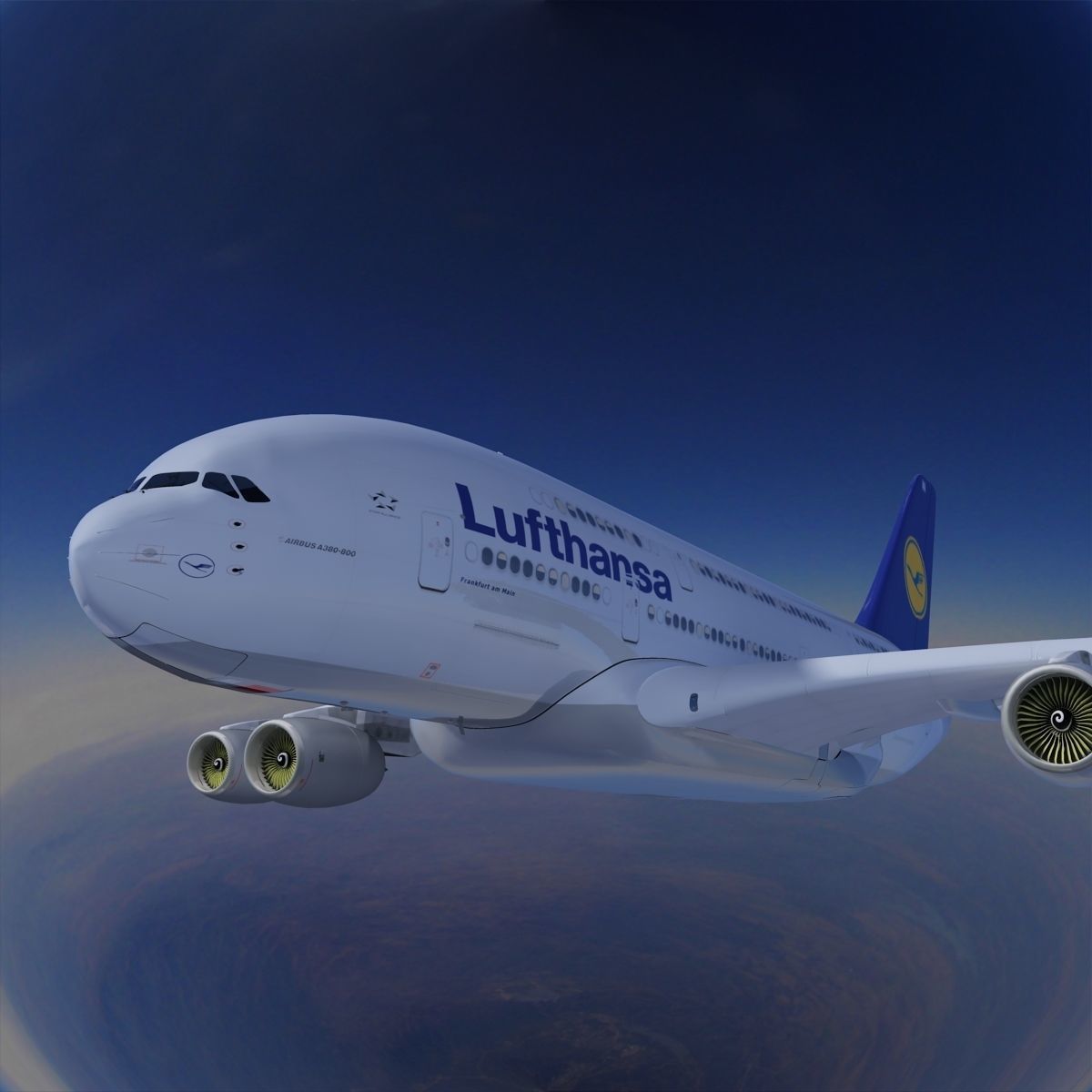 A380 Lufthansa 3D model_3