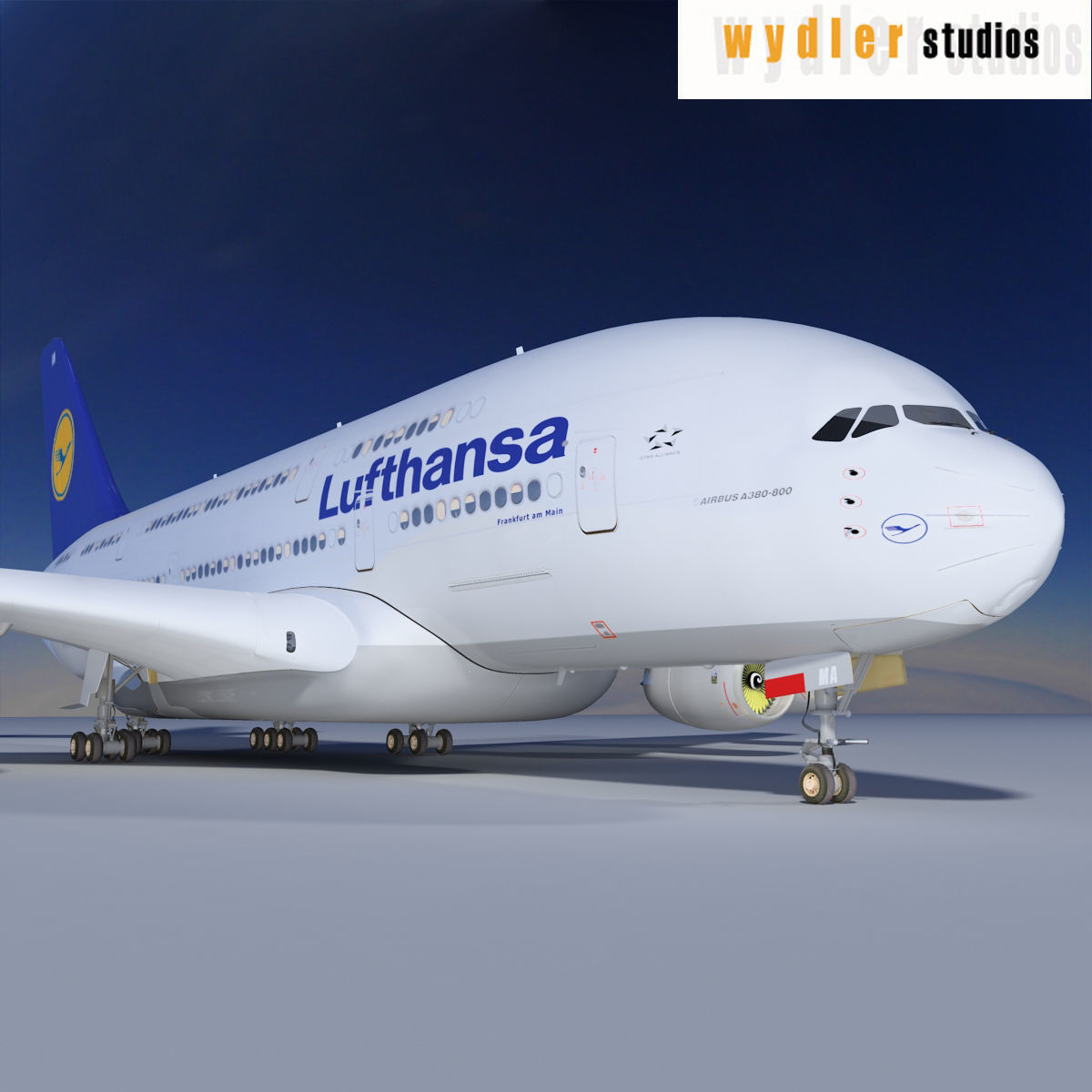 A380 Lufthansa 3D model_6
