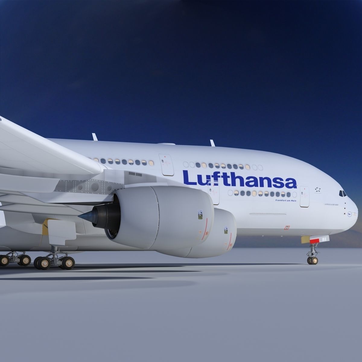 A380 Lufthansa 3D model_8