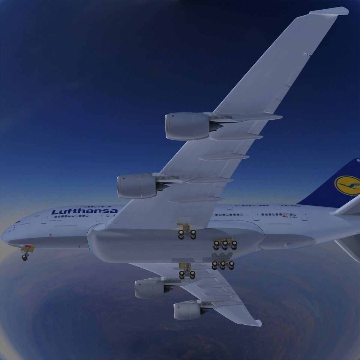 A380 Lufthansa 3D model_5