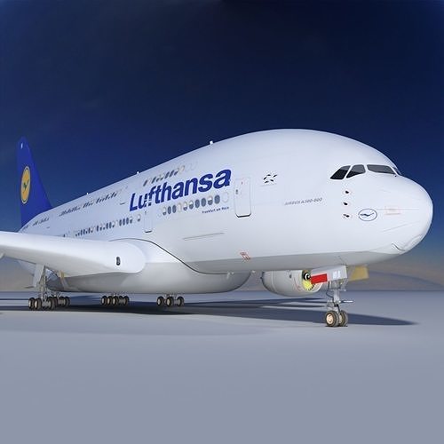 A380 Lufthansa 3D model