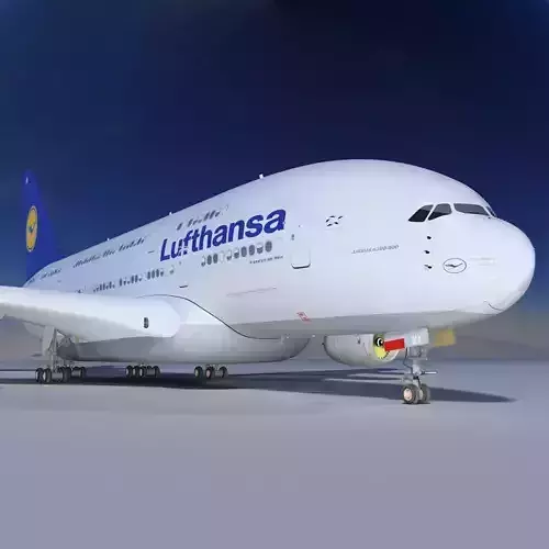 A380 Lufthansa 3D model