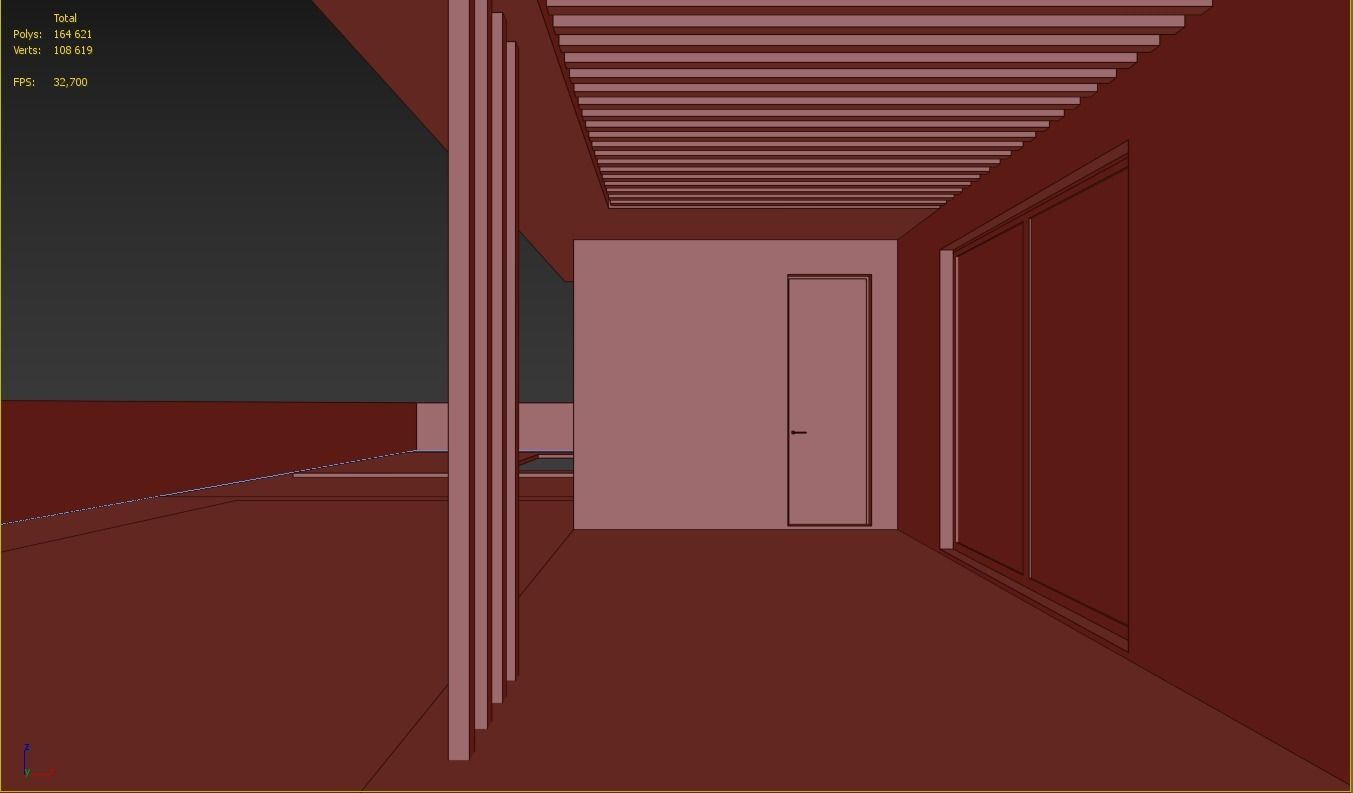 Modern house 02 Low-poly 3D model_9