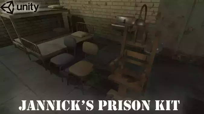 Prison Kit Low-poly 3D model