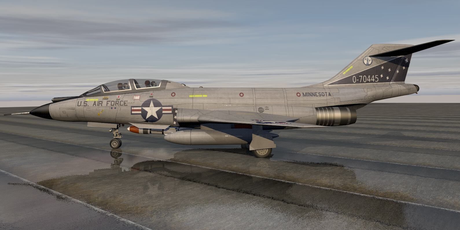 McDonnell F-101B Voodoo 3D model_4