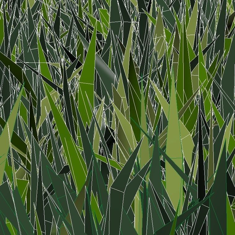 outdoor lawn lawn grass landscape 3D model_2